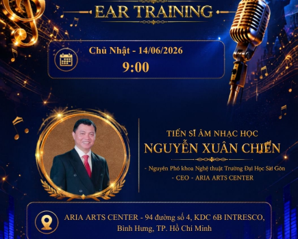 WORKSHOP EAR TRAINING – NỀN TẢNG QUAN TRỌNG CHO HÀNH TRÌNH ÂM NHẠC CHUYÊN NGHIỆP