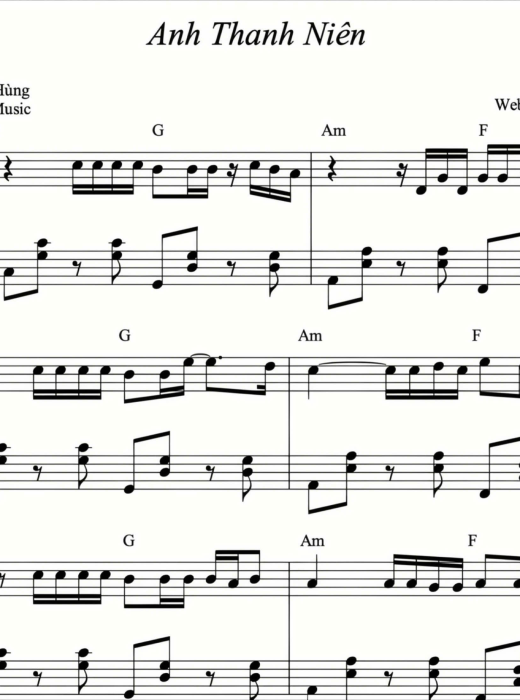ANH THANH NIÊN PIANO - C